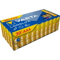 Varta AAA Longlife LR03 šarminės baterijos 30 vnt.